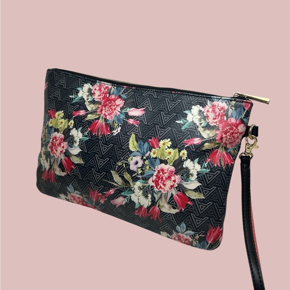 ALDO Black Floral Wristlet Clutch - Picture 6 of 7